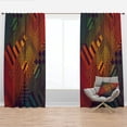 thumbnail image 1 of Designart 'Grungy Geometric Pattern' Modern & Contemporary Blackout Curtain Panel, 1 of 4
