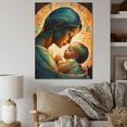 thumbnail image 1 of Designart "Guardian Angel Embracing The Baby II" Religious Woman Canvas Wall Art, 1 of 5
