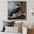 thumbnail image 1 of Designart "Guardian Raven in Mystique II" Animals Framed Wall Art Decor - Modern Brown Raven Entryway Framed Wall Art, 1 of 6
