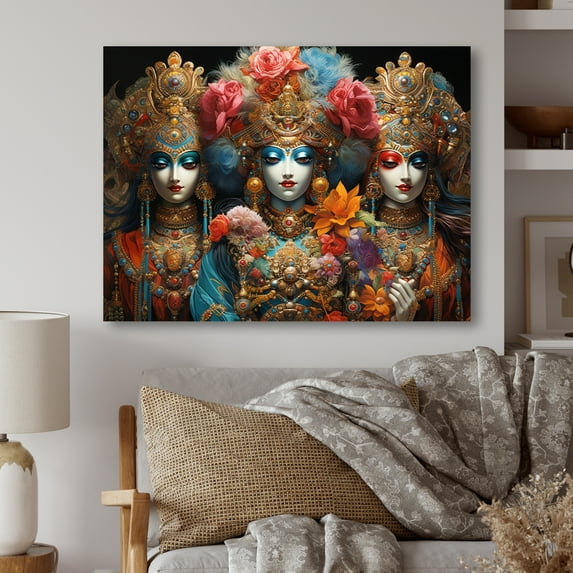 Designart "Guardians Of Folk Religion wall art" Spiritual Metal Art Living Room