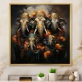 thumbnail image 1 of Designart "Guardians of the Spiritual World Thai Elephants" Animals Floater Framed Wall Decor, 1 of 7