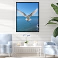 thumbnail image 1 of Designart "Gull'S Seaside Vista I" Coastal Floater Framed Wall Art Living Room, 1 of 5