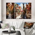 thumbnail image 1 of Designart "Hacienda in Spain" Cityscapes Wall Art Set Of 3 - Green Spain Canvas Set For Living Room Decor, 1 of 7