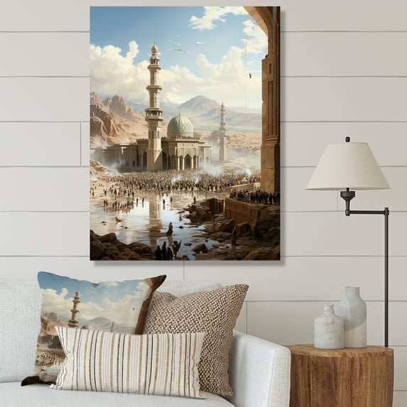 Designart "Hajj Pilgrimage Islam wall decor III" Religion & Spirituality Canvas Print