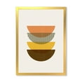 thumbnail image 1 of Designart 'Half Moons In Earth Tones Abstract Geometric Art' Modern Framed Art Print, 1 of 4