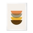 thumbnail image 1 of Designart 'Half Moons In Earth Tones Abstract Geometric Art' Modern Framed Art Print, 1 of 4