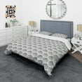 thumbnail image 1 of Designart 'Halftone Pattern' Modern Duvet Cover Set, 1 of 4