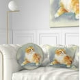 thumbnail image 1 of Designart Hand Drawn Watercolor Cat - Animal Throw Pillow - 12x20, 1 of 5