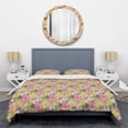 thumbnail image 1 of Designart 'Hand-drawn Pink Watercolor Roses.' Mid-Century Modern Duvet Cover Set, 1 of 4