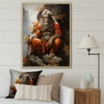 thumbnail image 1 of Designart "Hanumans Devotion Hinduisim Art wall decor II" Hinduisim Floater Framed Wall Decor, 1 of 7