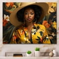 thumbnail image 1 of Designart "Harlem Renaissance African American Woman II" People Wall Art - Global Yellow African American Art Living Room Canvas Art, 1 of 4