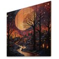 thumbnail image 1 of Designart "Harlem at Night Vibrant Renaissance Vibes II" Harlem Renaissance Print on Natural Pine Wood, 1 of 5