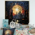 thumbnail image 1 of Designart "Harlem at Night Vibrant Renaissance Vibes III" Harlem Renaissance Floater Framed Wall Decor, 1 of 7