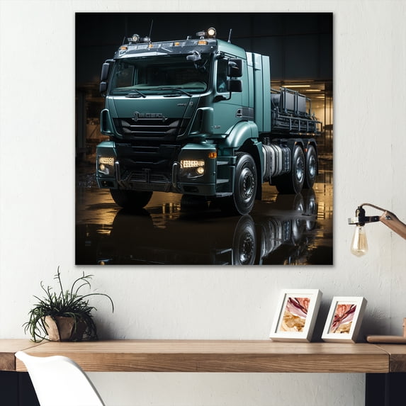 Designart "Harmonic Abstract Giant Truck" Truck Canvas Prints