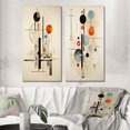 thumbnail image 1 of Designart "Harmonic Equilibrium Beige Suprematism II" Abstract Suprematism Wall Art Set Of 2 - Multi-Color Abstract Wall Decor Set Of 2, 1 of 7