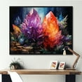 thumbnail image 1 of Designart "Harmonic Multicolor Quartz I" Spiritual Stone Floater Framed Canvas Prints, 1 of 1