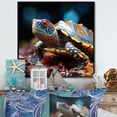 thumbnail image 1 of Designart "Harmonious Abstract Art I" Animals Turtle Floater Framed Wall Art Prints, 1 of 5