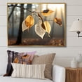 thumbnail image 1 of Designart "Harmonious Autumn Leaves In Sunlight V" Leaves Floater Framed Canvas Wall Art, 1 of 5