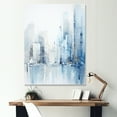 thumbnail image 1 of Designart "Harmonious Azure Ascent Of Skyscrapers II" Skyscrapers Wall Art Prints, 1 of 7