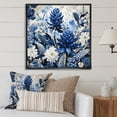 thumbnail image 1 of Designart "Harmonious Blue Bonnets Minimalism" Blue Bonnets Floater Framed Canvas Wall Art, 1 of 5