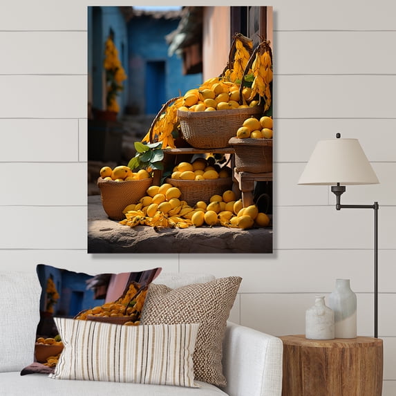 Designart "Harmonious Citrus Vibes In Cuba I" Cuba Canvas Prints