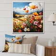 thumbnail image 1 of Designart "Harmonious Field Of Abstract Blooms" Meadow Floater Framed Wall Decor, 1 of 5