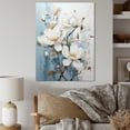 thumbnail image 1 of Designart "Harmonious Fusion Of Blue And White Magnolias II" Magnolias Wall Art Prints, 1 of 7