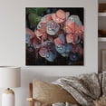 thumbnail image 1 of Designart "Harmonious Fusion Pink Blue Hydrangea" Floral Print on Natural Pine Wood, 1 of 5