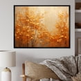 thumbnail image 1 of Designart "Harmonious Golden Autumn Forest I" Forest Floater Framed Wall Art Living Room, 1 of 5