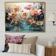 thumbnail image 1 of Designart "Harmonious Lotus Serenity" Lotus Floater Framed Wall Art Living Room, 1 of 5