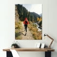 thumbnail image 1 of Designart "Harmonious Mountain Trails II" Hiking Metal Wall Decor, 1 of 1