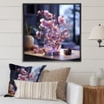 thumbnail image 1 of Designart "Harmonious Organics I" Violets Floater Framed Wall Art Prints, 1 of 5