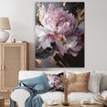 thumbnail image 1 of Designart "Harmonious Pink Grey Peony Flower II" Floral Peony Wall Art For Kitchen, 1 of 5