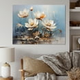 thumbnail image 1 of Designart "Harmonious Stormy Lotus Flowers" Lotus Canvas Prints, 1 of 7