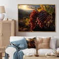 thumbnail image 1 of Designart "Harvest Vineyard Scenic Vibrant painting" Vineyard Floater Framed Wall Decor, 1 of 7