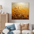 thumbnail image 1 of Designart "Harvested Gold I" Abstract Landscape Canvas Print, 1 of 5
