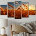 thumbnail image 1 of Designart "Harvesting Gold in Canada II" Farmhouse Metal Wall Art Set, 1 of 5