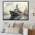 thumbnail image 1 of Designart "Havana Harbor in Cuba I" Transportation Floater Framed Canvas Print, 1 of 7