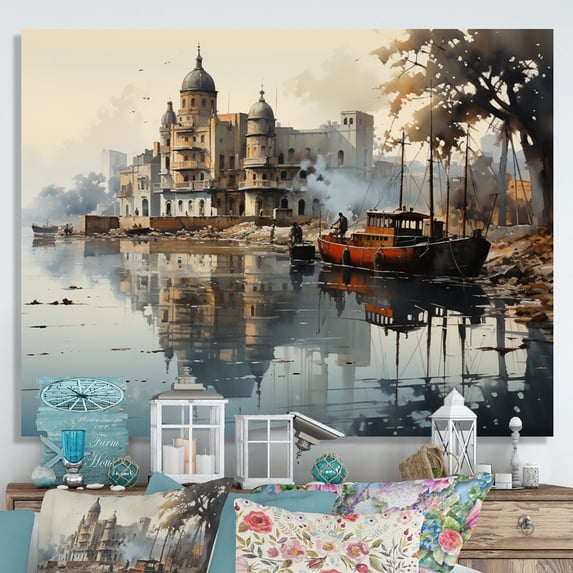 Designart "Havana Harbor in Cuba II" Cityscapes Wall Decor