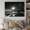thumbnail image 1 of Designart "Hawaii Balck And White Forms Of Aloha I" Nautical & Beach Wall Art Living Room, 1 of 5