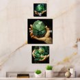 thumbnail image 1 of Designart "Healing Emerald Aventurine Blend" Spiritual Stone Oversized Wall Clock - Set Of 3 - Extra large Traditional Clock For Office Décor - Large Vertical Clock, 1 of 6