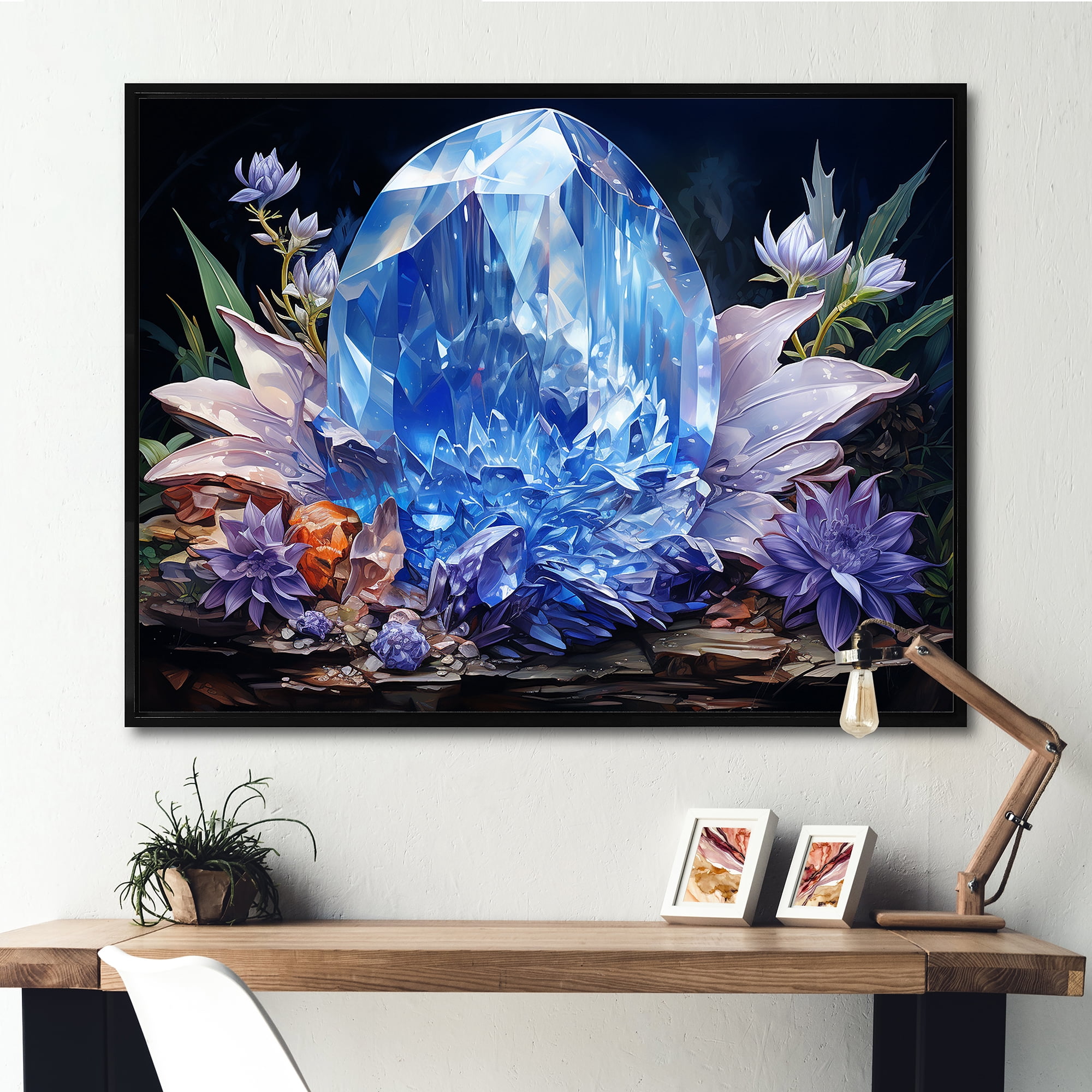 Designart "Healing Essence of Colorful Zen Stones II" Spiritual Framed ...