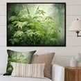 thumbnail image 1 of Designart "Herbal Pottery Delights I" Floral Framed Wall Art - Traditional Green Herbs Living Room Framed Canvas Art, 1 of 6