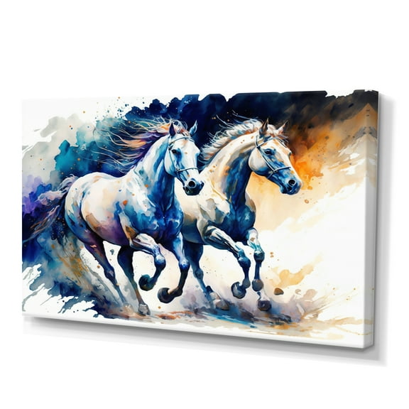 Designart Herd Of Horses Running V Canvas Wall Art