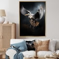 thumbnail image 1 of Designart "Heron Winged I" Animals Floater Framed Wall Art Living Room, 1 of 7