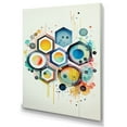 thumbnail image 1 of Designart Hexagon And Circular Abstract III Canvas Wall Art, 1 of 5