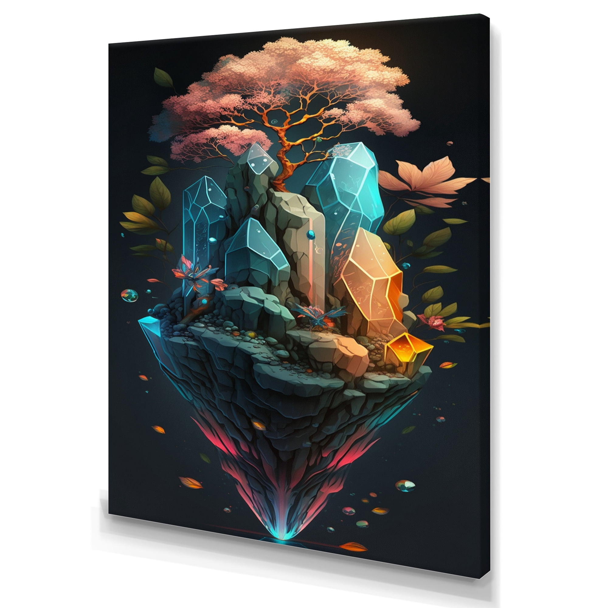 Designart Hexagon Island Stairways To Heaven I Canvas Wall Art