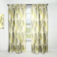 thumbnail image 1 of Designart 'Hexagon Retro Pattern XI' Mid-Century Modern Curtain Panel, 1 of 5