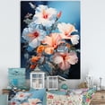 thumbnail image 1 of Designart "Hibiscus love expression II" Floral Canvas Print, 1 of 5