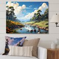 thumbnail image 1 of Designart "Hidden Gem Of The Forest" Landscape Forest River Wall Art Prints, 1 of 7